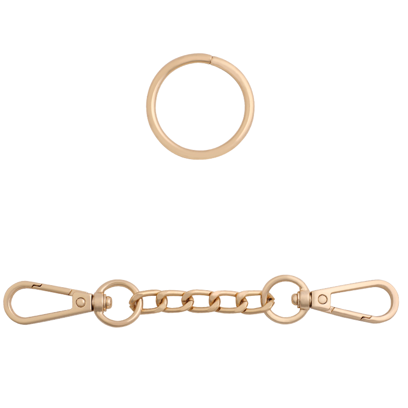 Mizz Zee Gold Cross Buckle Restraint Connector