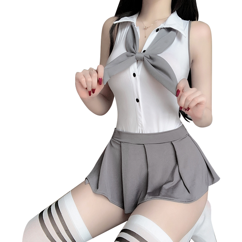 Fée et moi Schoolgirl Halter-Back Lingerie Set