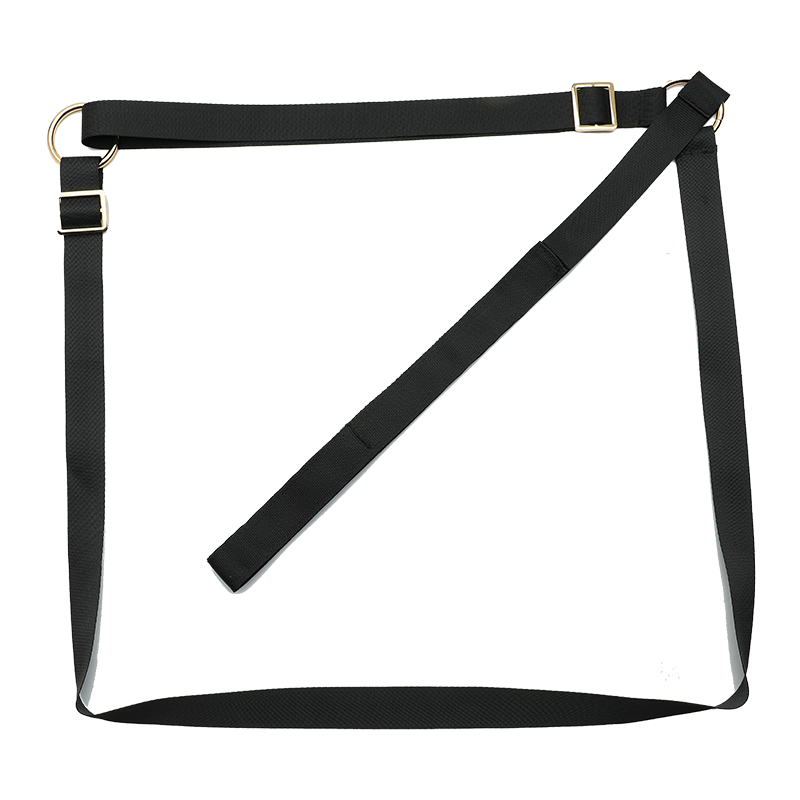 Mizz Zee Black Faux Leather Pony Play Chest & Leash Harness Set
