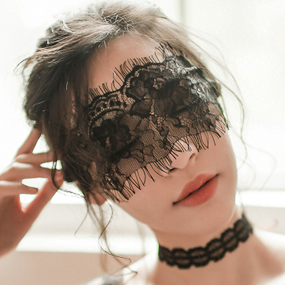 Fée et moi Satin & Lace Blindfold Eye Mask