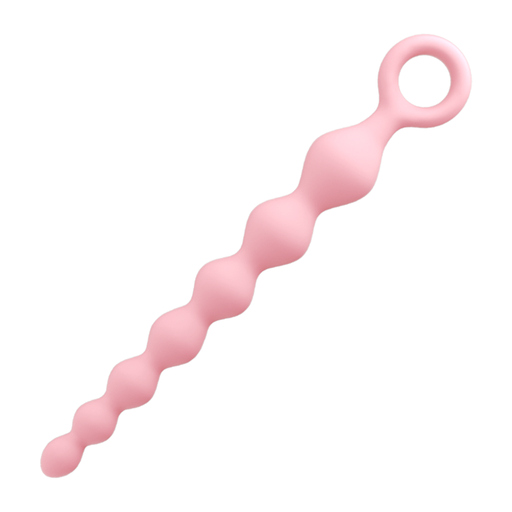 Mizz Zee Beginner-Friendly Silicone Anal Beads – Graduated Pull Chain