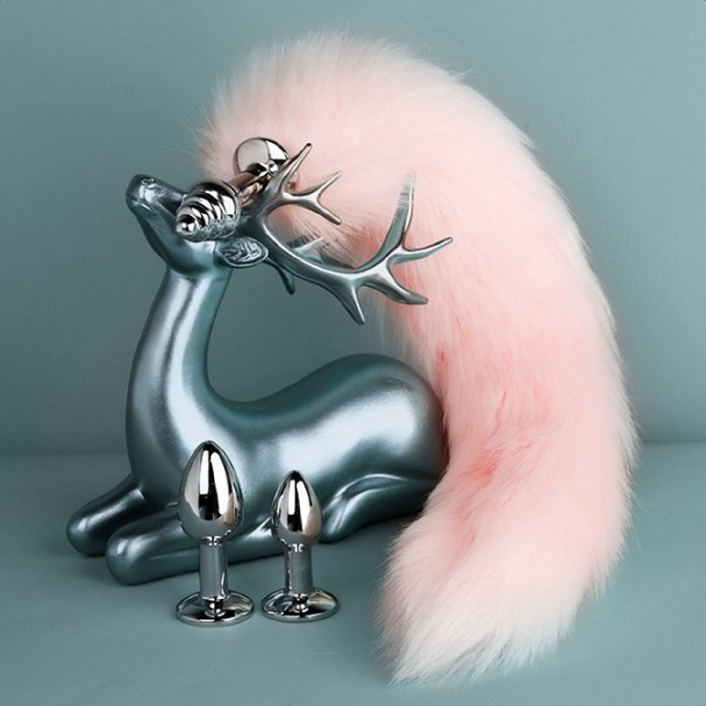 MizzZee Stainless Steel Fox Tail Butt Plug