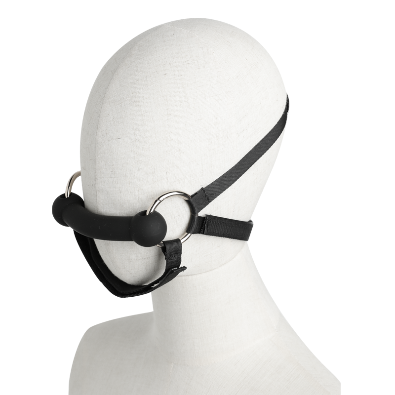 Mizz Zee Black Faux Leather Pony Play Chest & Leash Harness Set