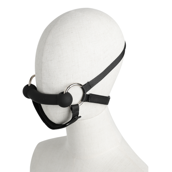 Mizz Zee Black Faux Leather Pony Play Chest & Leash Harness Set