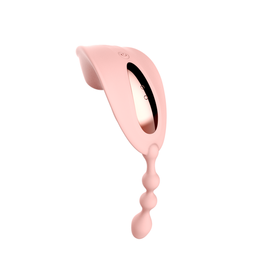 Dual Sensation Clit & Anal Bead Wearable Vibrator