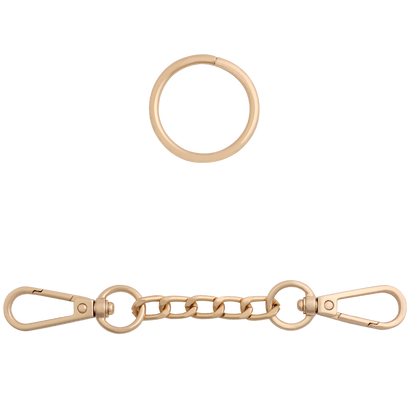 Mizz Zee Gold Cross Buckle Restraint Connector