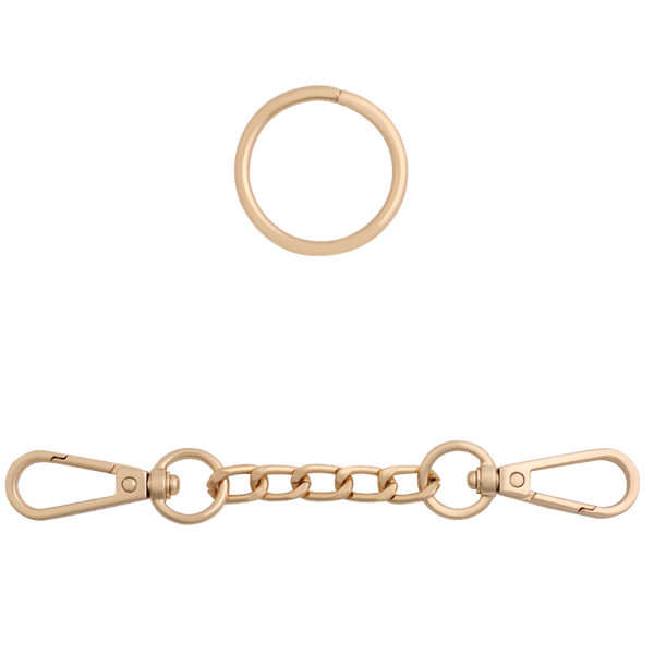 Mizz Zee Gold Cross Buckle Restraint Connector