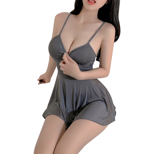 Fée et moi Icy Silk Cross-Back Lingerie Dress