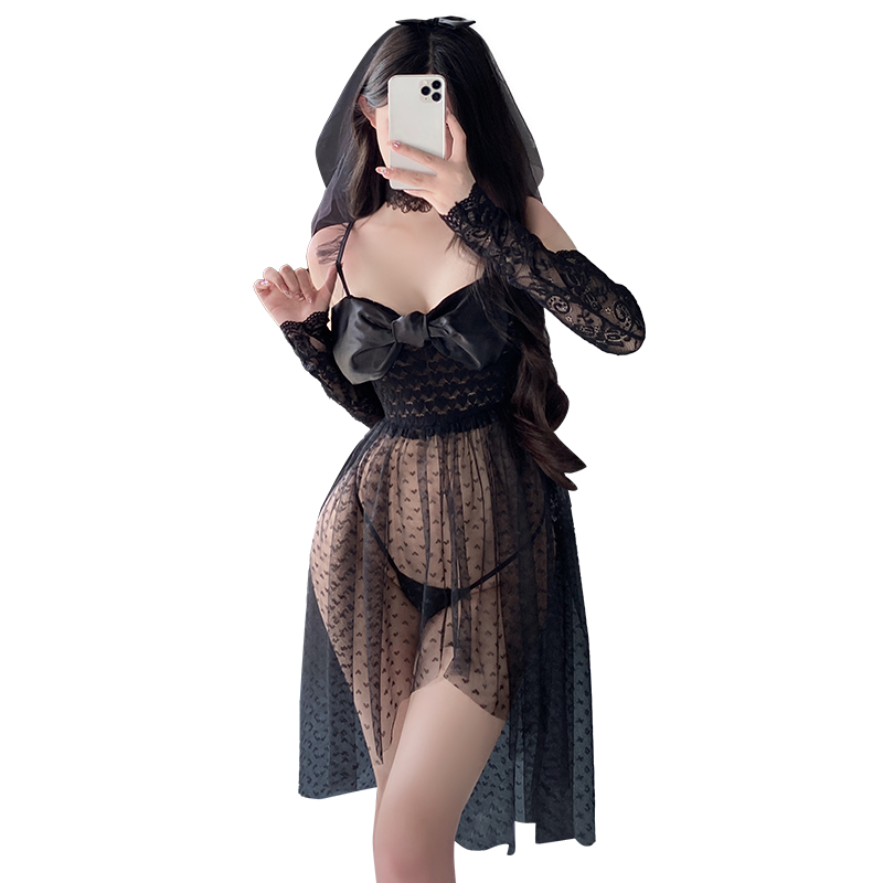 Fée et moi Butterfly Lace Bridal-Inspired 5-Piece Lingerie Set