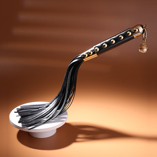 MizzZee Bell Handle Faux Leather Whip
