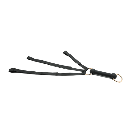 Mizz Zee Black Faux Leather Pony Play Chest & Leash Harness Set