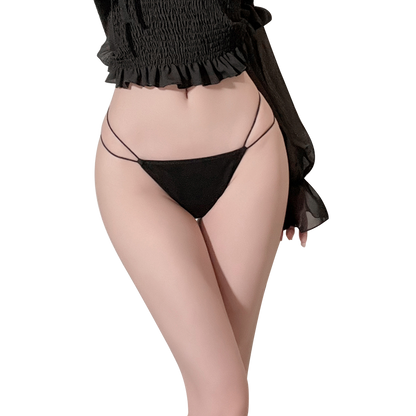 Fée et moi Tease Me Double-Strap Crotchless Panty (Toy Compatible)
