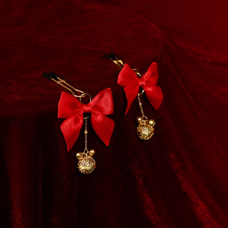 Fée et moi Adjustable Nipple Clamps with Bow & Bell