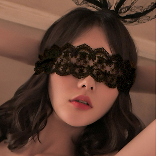 Fée et moi Satin & Lace Blindfold Eye Mask