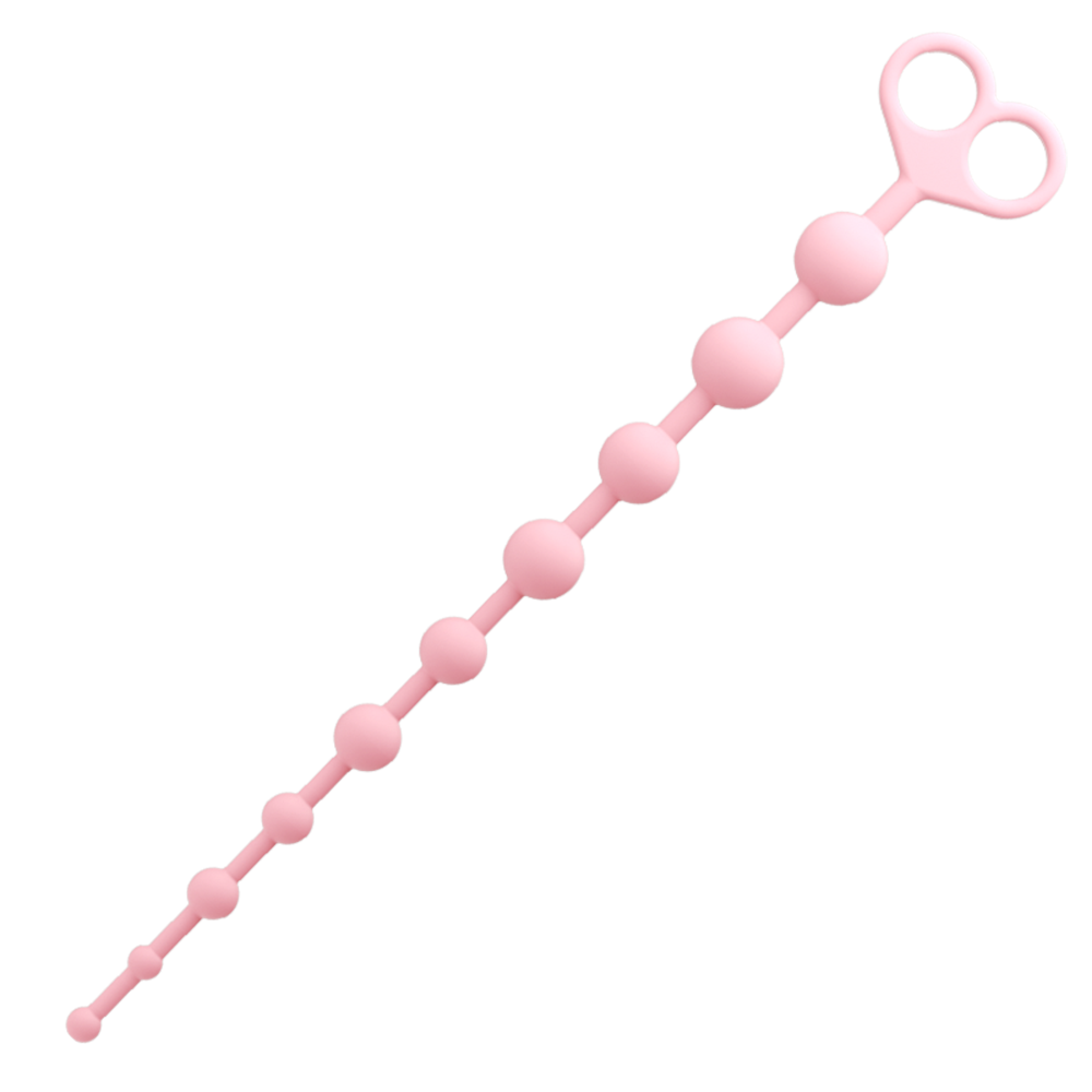 Mizz Zee Beginner-Friendly Silicone Anal Beads – Graduated Pull Chain