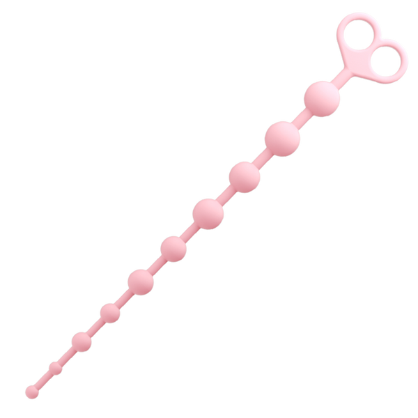 Mizz Zee Beginner-Friendly Silicone Anal Beads – Graduated Pull Chain