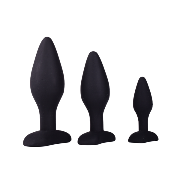 Velvett™ 3-Piece Silicone Anal Plug Set